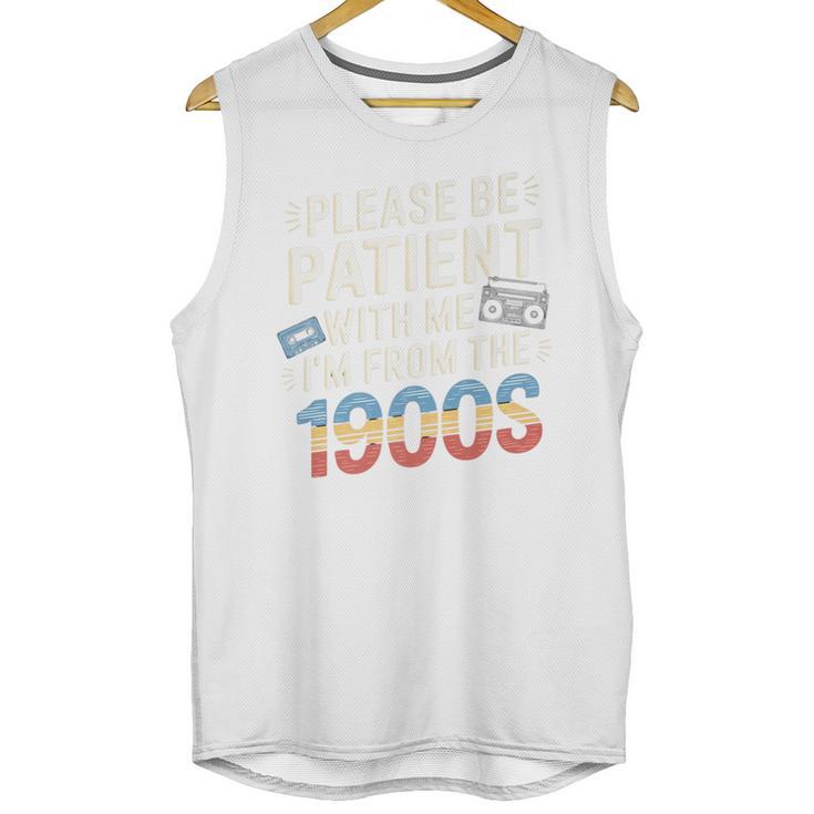 Please Be Patient With Me I'm From The 1900s Retro Tee Premium Unisex Tank Top