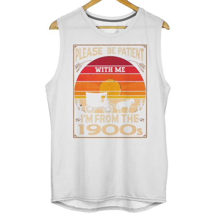 Please Be Patient I'm From The 1900s Sunset Vintage Wagon Premium Unisex Tank Top