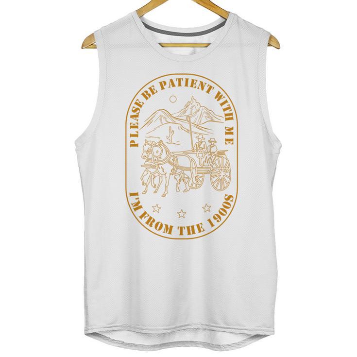 Please Be Patient I'm From The 1900s Vintage Country Gag Tee Premium Tri-Blend Unisex Tank Top