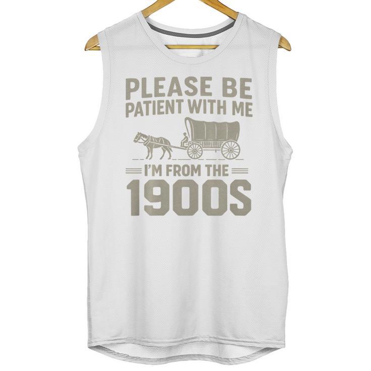 Please Be Patient I'm From The 1900s Vintage Over The Hill Premium Tri-Blend Unisex Tank Top