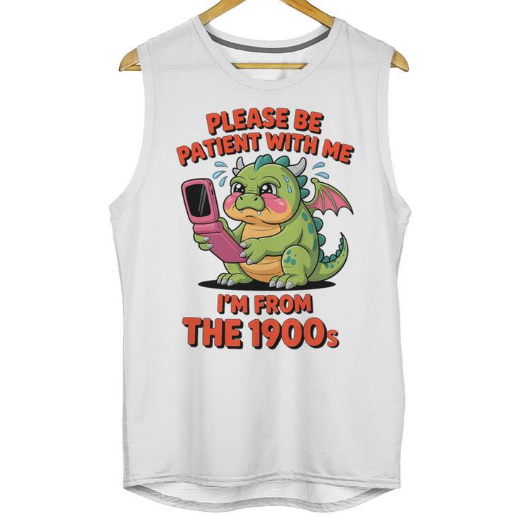 Please Be Patient I'm From The 1900s Vintage Men Women Premium Tri-Blend Unisex Tank Top