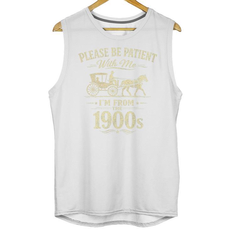 Please Be Patient With Me I'm From The 1900s Vintage Premium Tri-Blend Unisex Tank Top