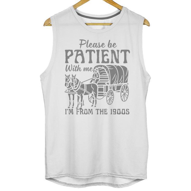 Please Be Patient With Me I'm From The 1900s Vintage 1900s Premium Tri-Blend Unisex Tank Top