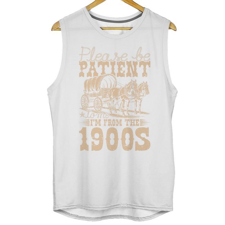Please Be Patient To Me I'm From The 1900s Wild West Vintage Premium Unisex Tank Top