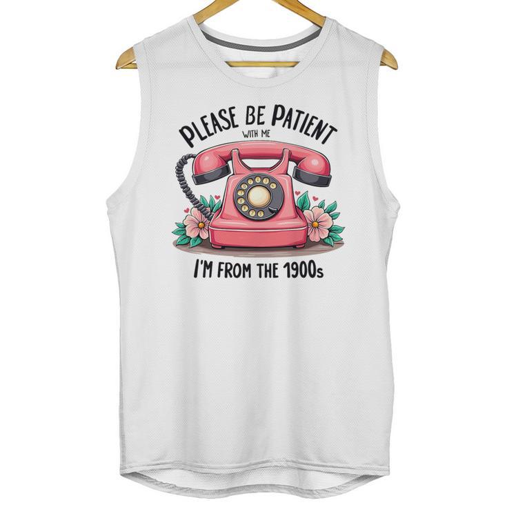 Please Be Patient With Me I'm From The 1900s Women Girl Premium Tri-Blend Unisex Tank Top