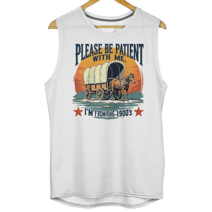 Please Be Patient With Me I'm From The 1900s Women Men Raglan Baseball Tee Unisex Tank Top