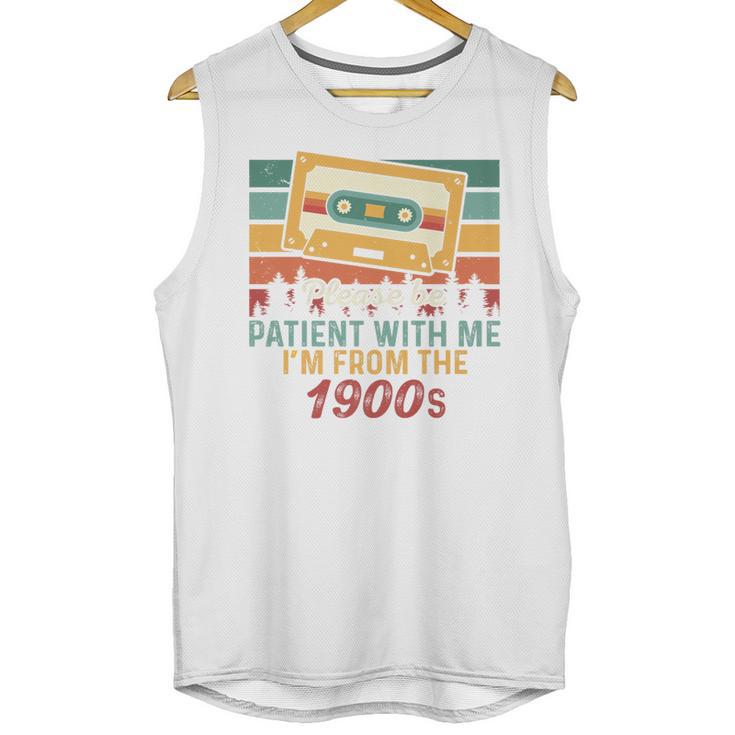 Please Be Patient-With Me I'm From The 1900s Retro Music Premium Unisex Tank Top