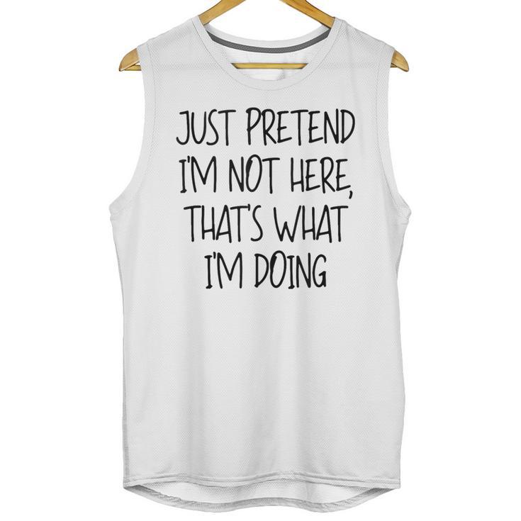 Pretend Introvert Introverted Apparel Unisex Tank Top