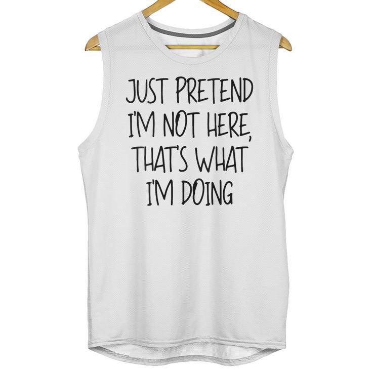 Pretend Introvert Introverted Apparel Unisex Tank Top