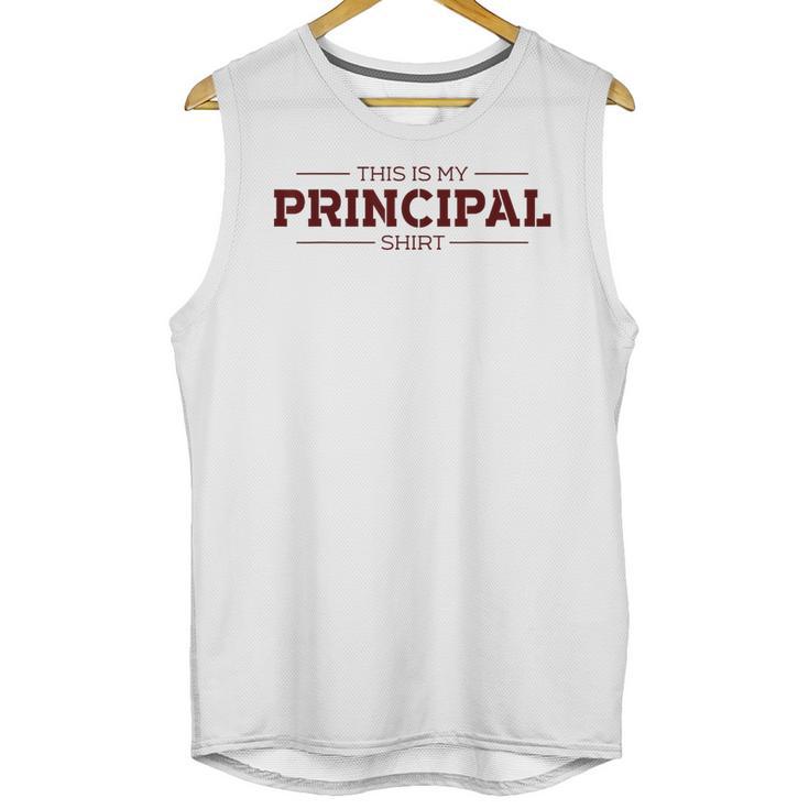 This Is My Principal Shirt Graduation T-Shirt Unisex Tank Top