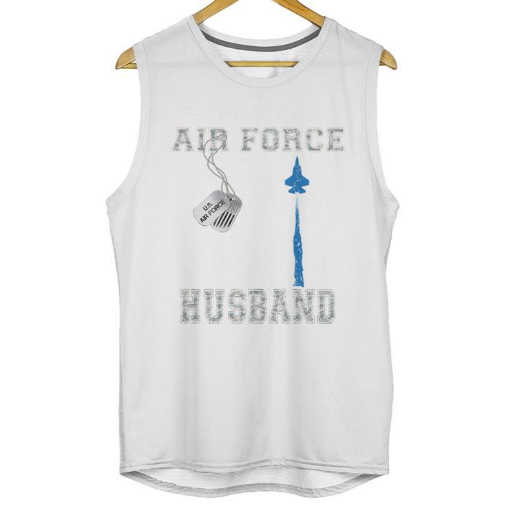Proud Air Force Husband US Air Force Graduation Husband Unisex Tank Top