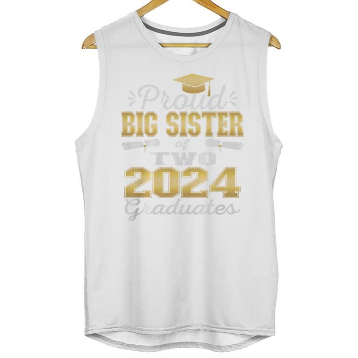 Proud Big Sister Of Two 2024 Graduate Class 2024 Graduation Premium Unisex Tank Top