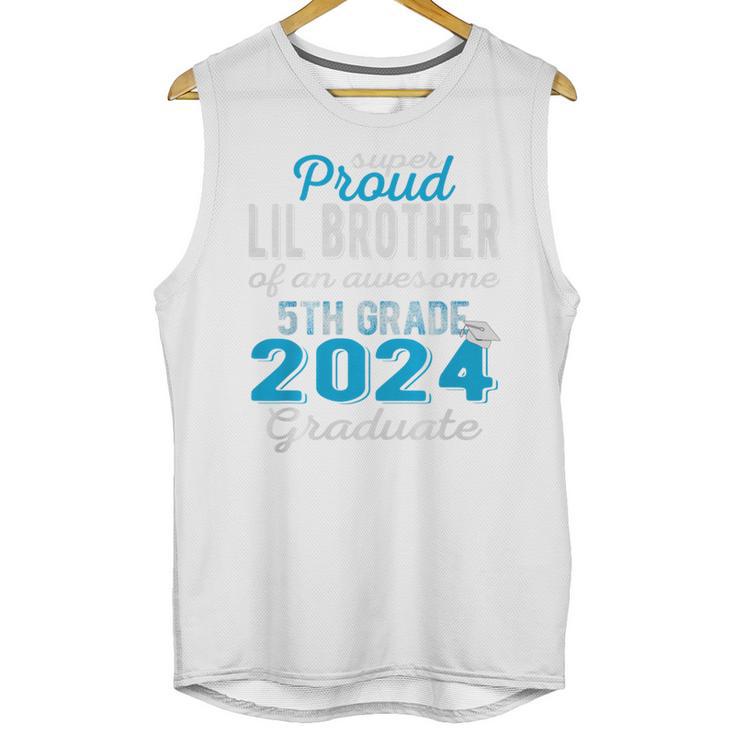 Proud Little Brother Of 5th Grade Graduate 2024 Graduation Premium Unisex Tank Top
