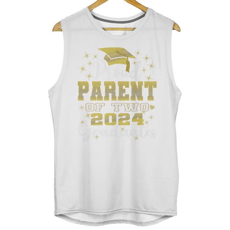 Proud Parent Of Two 2024 Graduate Class 2024 Graduation Premium Unisex Tank Top
