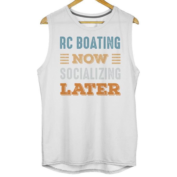 RC Boating Now Minimal Socializing Introvert Vintage Unisex Tank Top