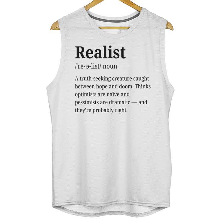 Realist Definition For Introverts Honest Personality Unisex Tank Top