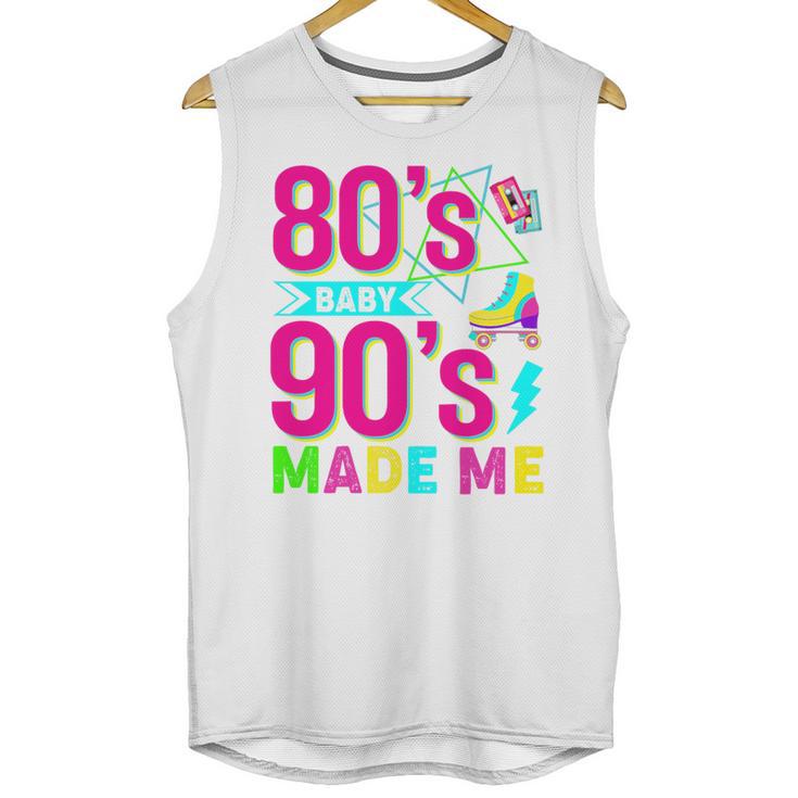 Retro 1980s 80's Baby 1990s 90's Made Me Nostalgia Vibes Premium Tri-Blend Unisex Tank Top