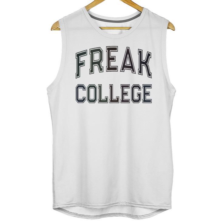 Retro Anti Social FREAK COLLEGE Introvert Stay Away From Me Unisex Tank Top