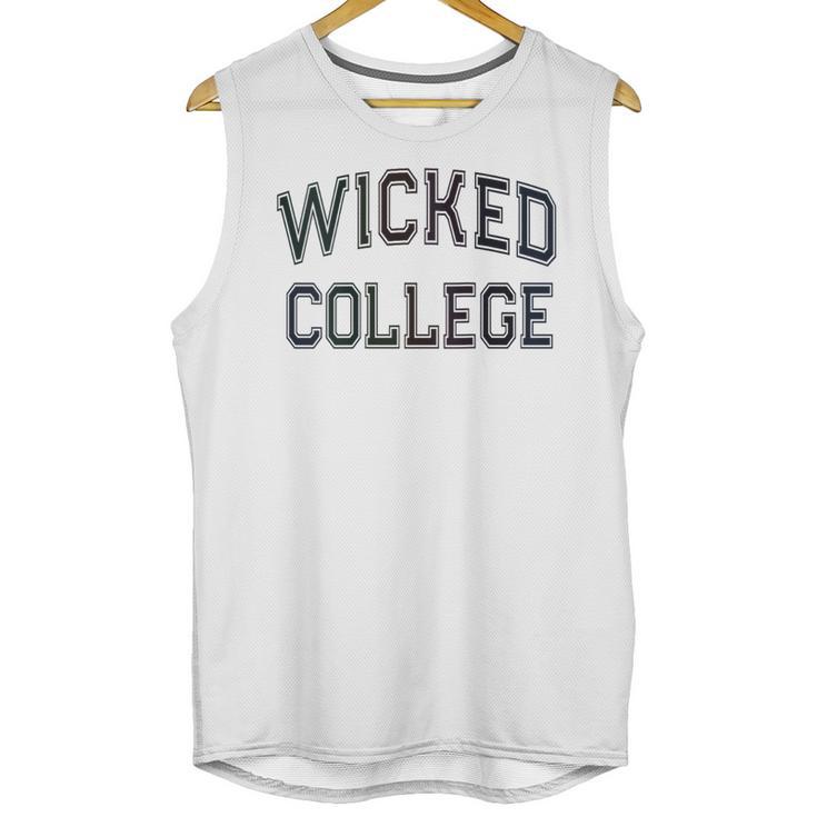 Retro Anti Social WICKED COLLEGE Introvert Stay Away From Me Unisex Tank Top