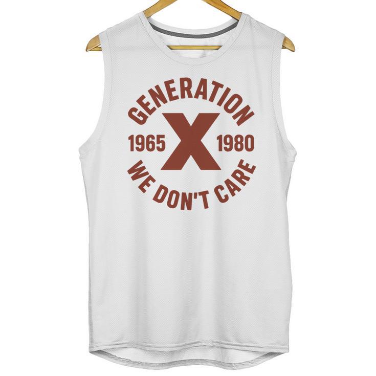 Retro Gen X 1965-1980 Sarcastic Nostalgia Graphic Premium Tri-Blend Unisex Tank Top