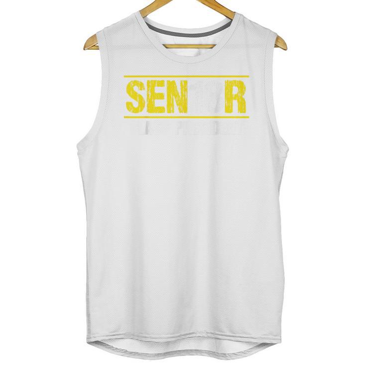Senior 2018 Class President-School Colors Graduation Unisex Tank Top