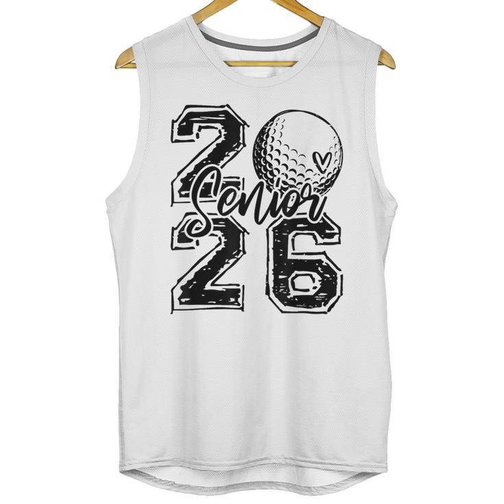 Senior 2026 Golf Player Heart Graduation Girls Teens Unisex Tank Top