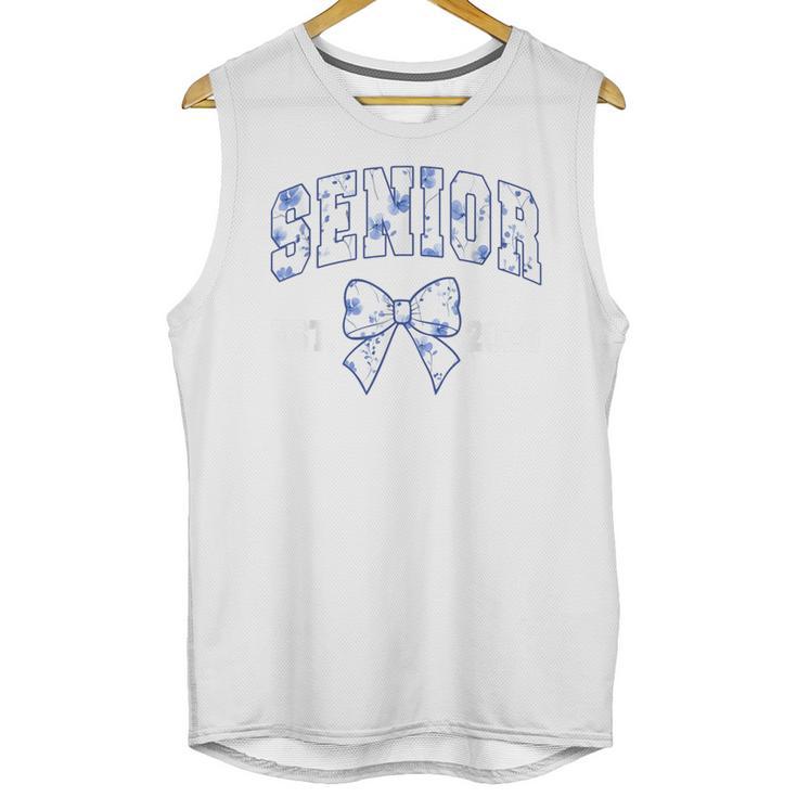 Senior Class Of 2026 Graduation Girly Floral Coquette Bow Unisex Tank Top