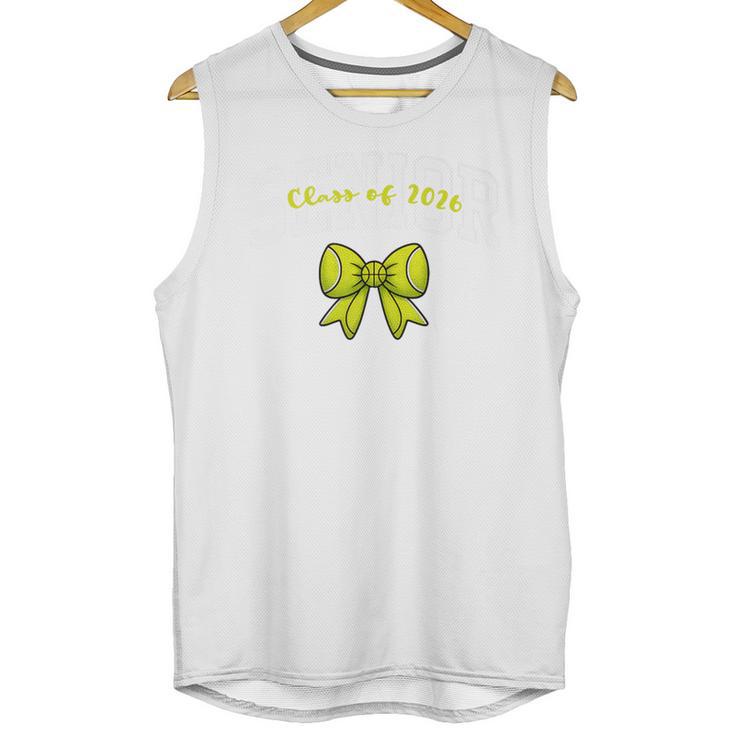 Senior Class Of 2026 Tennis Coquette Bow Graduation Premium Unisex Tank Top