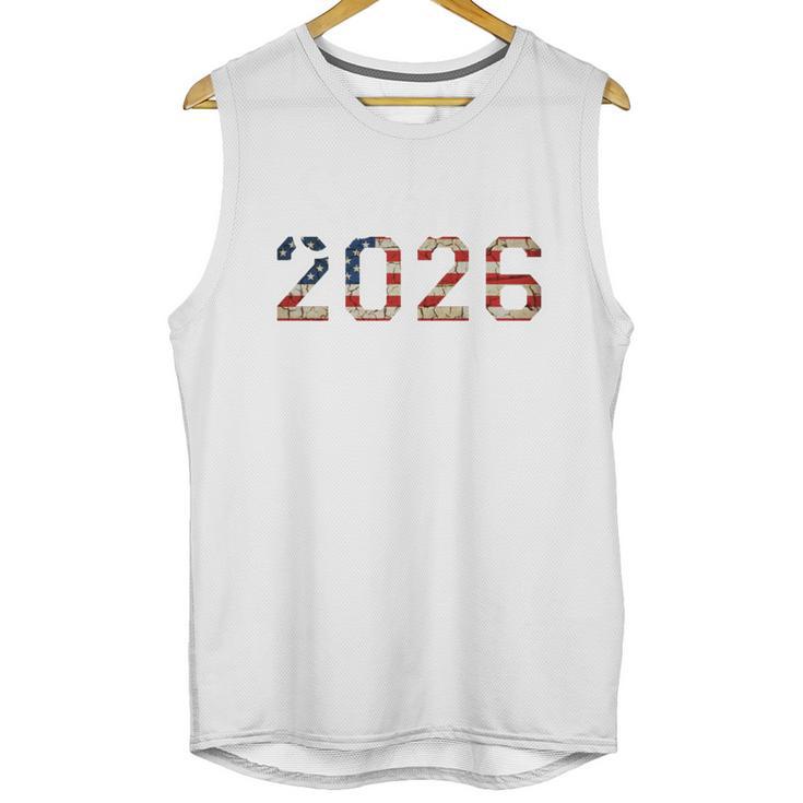 Senior Year 2026 American Flag USA Graduation Class Of 2026 Unisex Tank Top