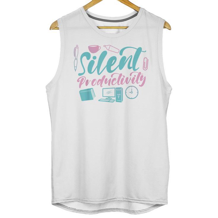 Silent Productivity Introvert Office Staff Secretary Admin Unisex Tank Top