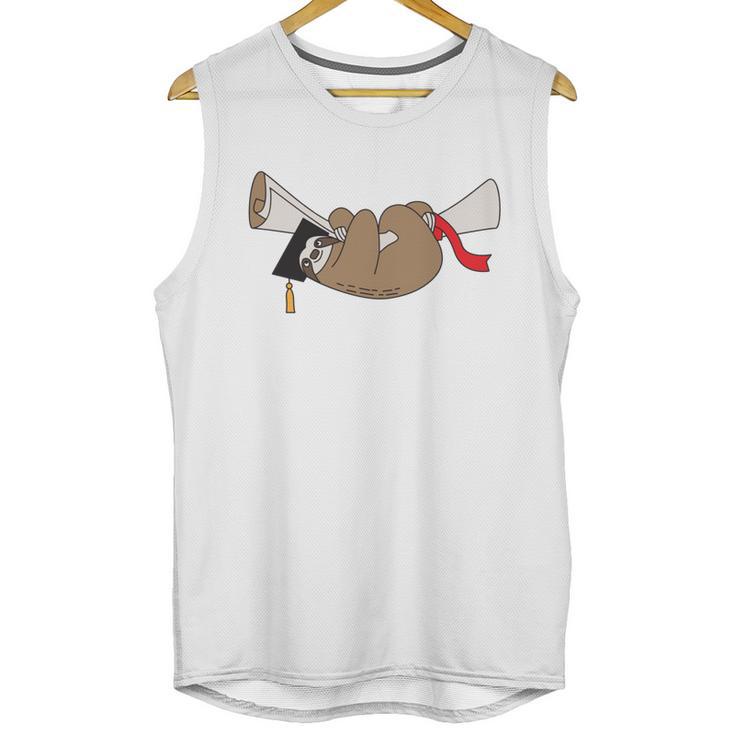 Sloth Graduation Shirt I Did It Diploma Grad Unisex Tank Top