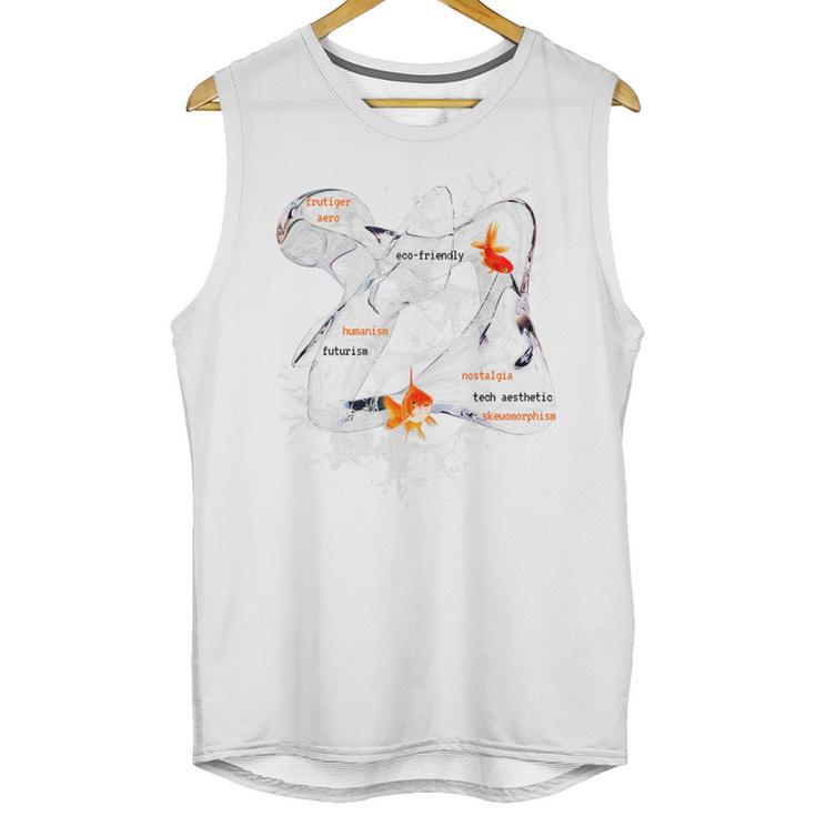 Splash Water Frutiger Aero Y2K Style Clownfish Premium Unisex Tank Top