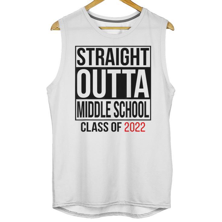 Straight Outta Middle School Graduation Shirt Class Of 2022 Unisex Tank Top