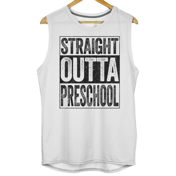 Straight Outta Preschool Shirt Boy Girl Graduation Unisex Tank Top
