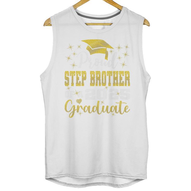 Super Proud Step Brother Of 2025 Graduate Graduation Family Premium Unisex Tank Top