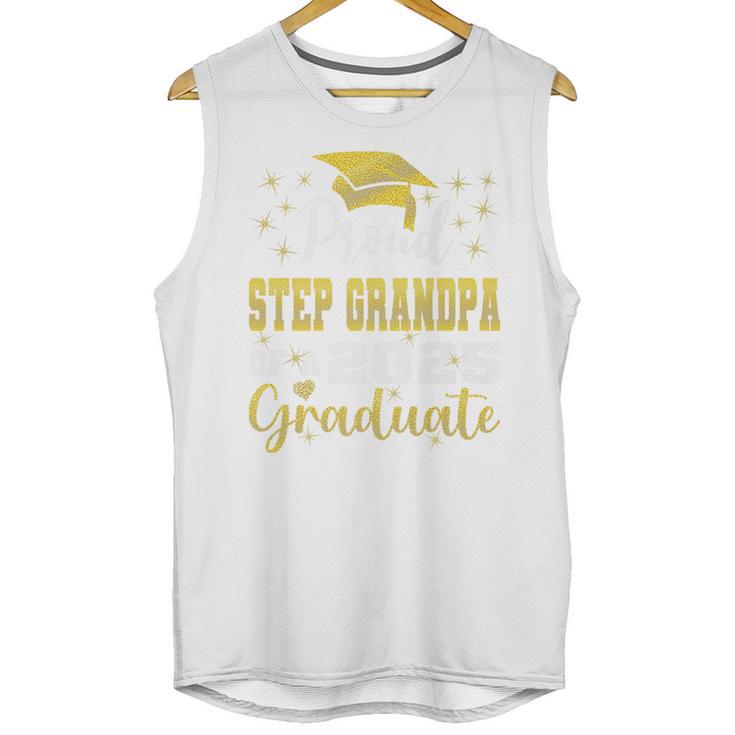 Super Proud Step Grandpa Of 2025 Graduate Graduation Family Premium Unisex Tank Top