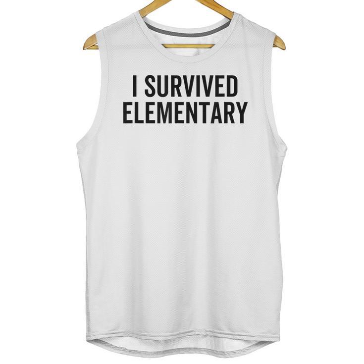 I Survived Elementary Graduation School Student Unisex Tank Top