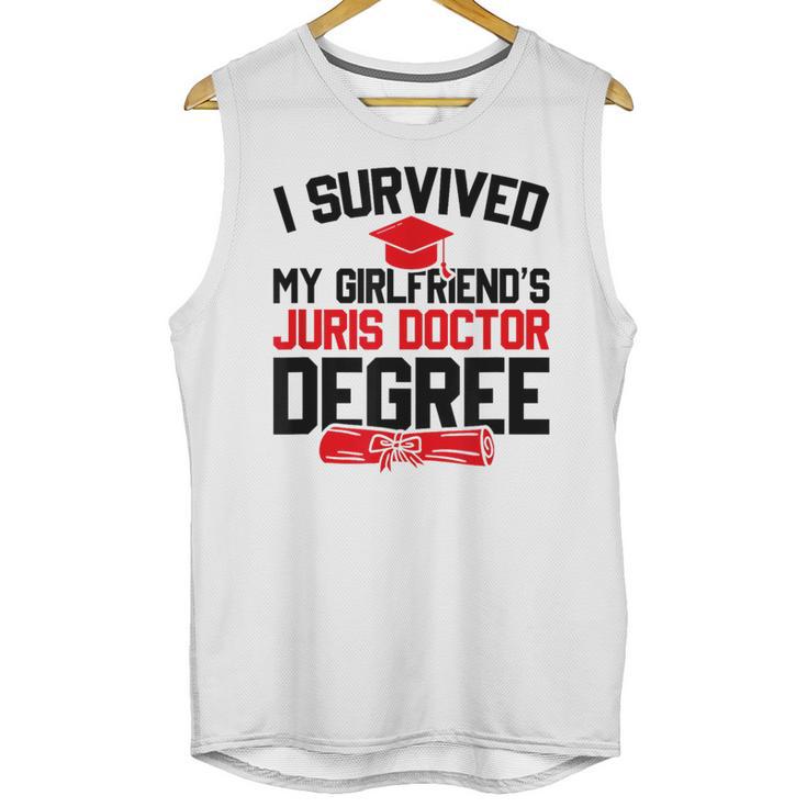 I Survived My Girlfriend's Juris Doctor Degree Graduation Unisex Tank Top