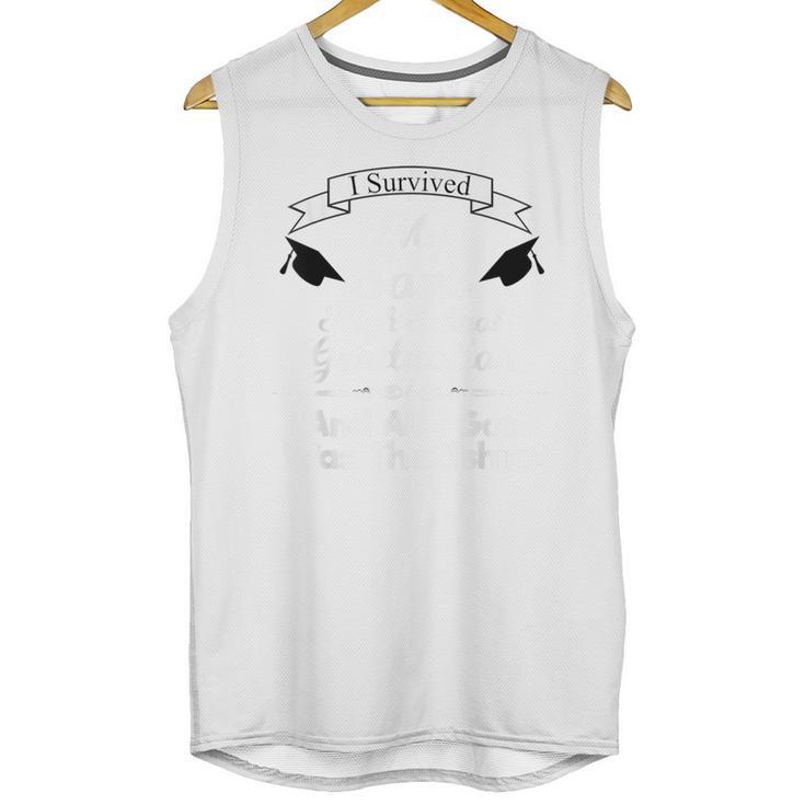 I Survived My Son's High School Graduation Shirt Graduate Unisex Tank Top