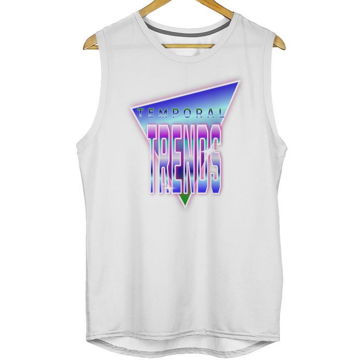 Temporal Trends Vaporwave Style Retro Nostalgia Look Premium Tri-Blend Unisex Tank Top