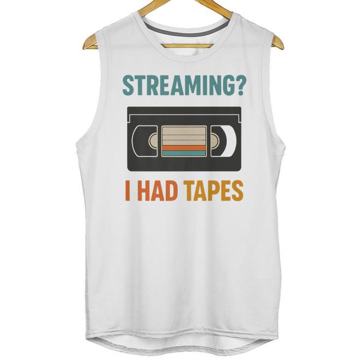 VHS Cassette Tape Retro 80s 90s Nostalgia Premium Unisex Tank Top