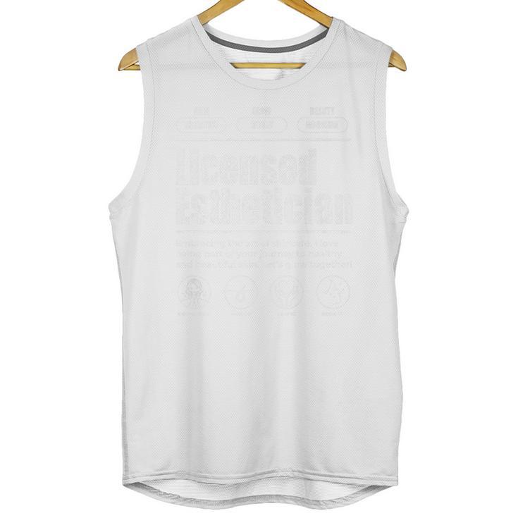 Vintage Licensed Esthetician Graduation Licensed Esthetician Premium Unisex Tank Top