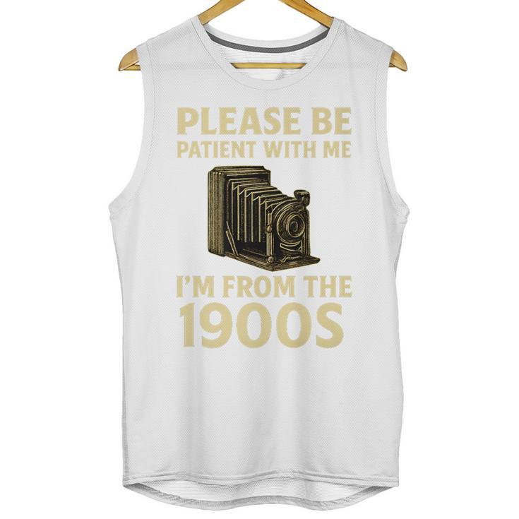 Vintage Please Be Patient With Me I'm From The 1900s Camera Premium Unisex Tank Top