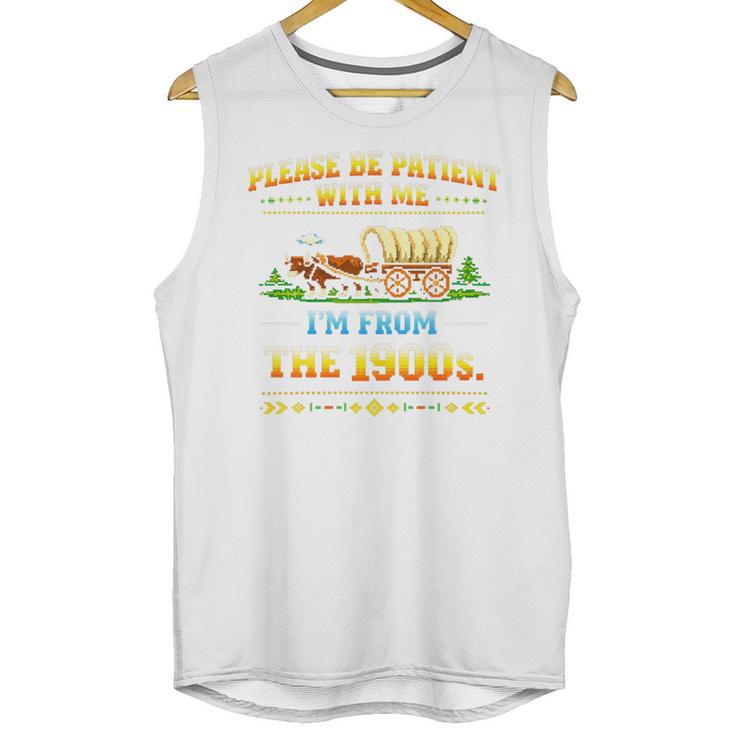 Vintage Please Be Patient With Me I'm From The 1900s Premium Tri-Blend Unisex Tank Top