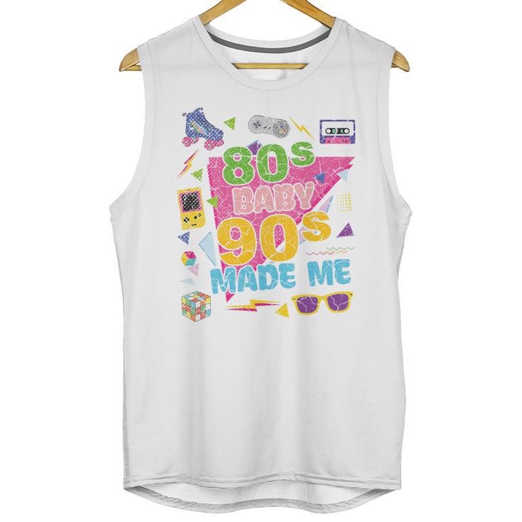 Vintage Retro 80's Baby 90's Made Me 1980s 1990s Nostalgia Premium Tri-Blend Unisex Tank Top