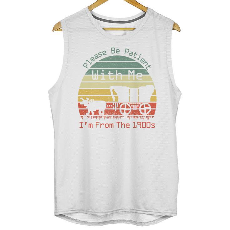 Vintage Sunset Please Be Patient With Me I'm From The 1900s Premium Unisex Tank Top Vintage Sunset Please Be Patient With Me I'm From The 1900s Premium Unisex Tank Top