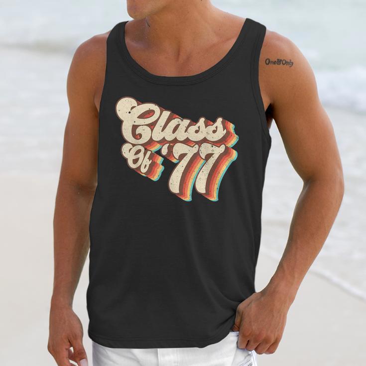 1977 Class Reunion Retro Class Of 77 High School Graduation Unisex Tank Top