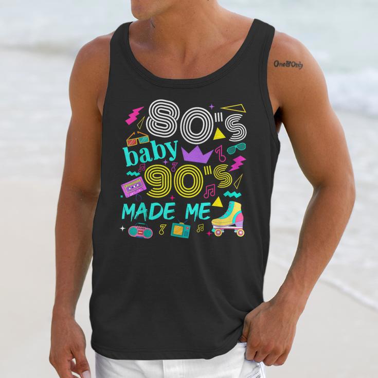 1980s 80's Baby 1990s 90's Made Me Birthday Nostalgia Vibes Unisex Tank Top 1980s 80's Baby 1990s 90's Made Me Birthday Nostalgia Vibes Unisex Tank Top