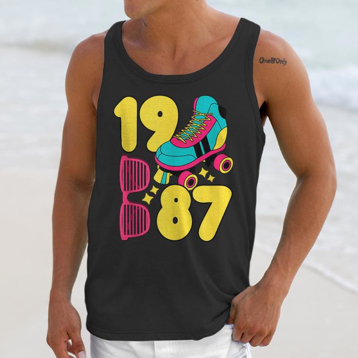 1987 Retro Raised In The 80s Old School Nostalgia Vibes Unisex Tank Top