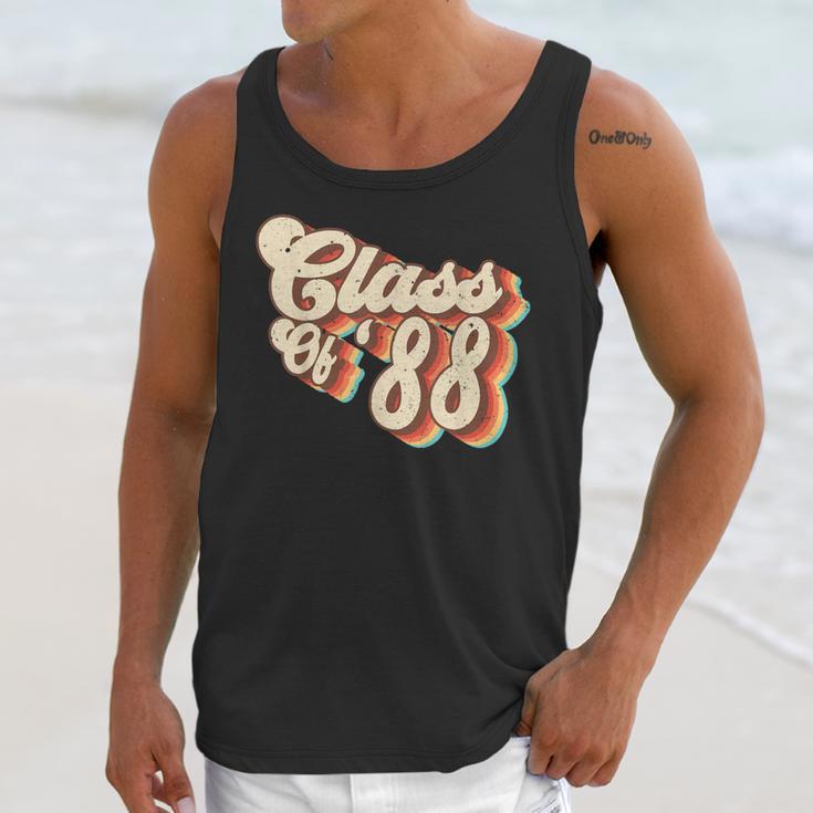 1988 Class Reunion Retro Class Of 88 High School Graduation Unisex Tank Top